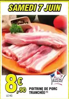 E.Leclerc Poitrine de porc tranchée offre