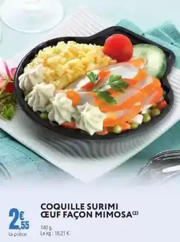 E.Leclerc Mimosa - coquille surimi oeuf façon offre