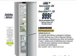 Proxi Confort Liebherr - réfrigérateur cbnsf6233-22 offre
