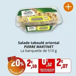 Coccinelle Express Pierre martinet - salade taboulé oriental offre