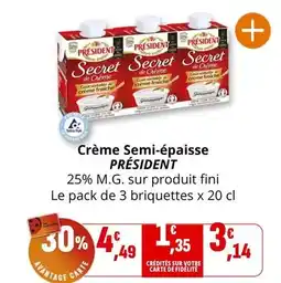 Coccinelle Express Président - crème semi-épaisse offre