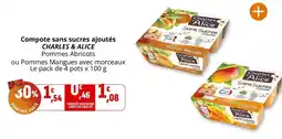 Coccinelle Express Charles & alice - compote sans sucres ajoutés offre
