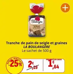 Coccinelle Express La boulangére - tranche de pain de seigle et graines offre