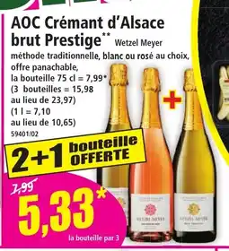 Norma AOC Crémant d'Alsace brut Prestige offre
