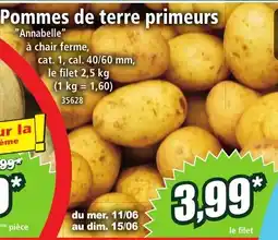 Norma Pommes de terre primeurs offre