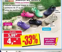 Norma TOPTEX Sabots de loisirs offre