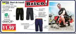 Norma TOPTEX Short de travail offre