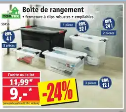 Norma TOPTEX Boîte de rangement offre