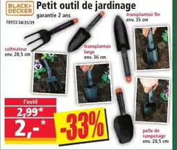 Norma BLACK+DECKER Petit outil de jardinage offre