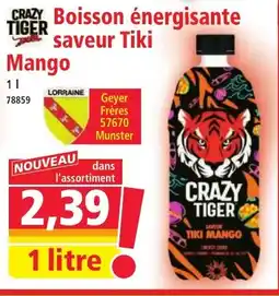 Norma CRAZY TIGERBoisson énergisante saveur Tiki offre