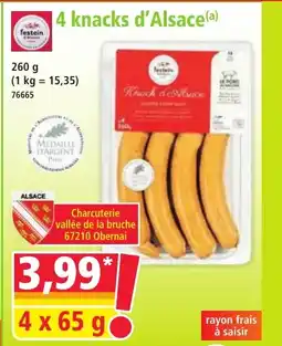 Norma 4 knacks d'Alsace(a) offre