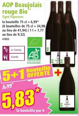 Norma AOP Beaujolais rouge Bio offre