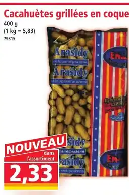 Norma Cacahuètes grillées en coque offre