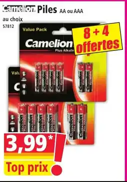 Norma CAMELION Piles offre
