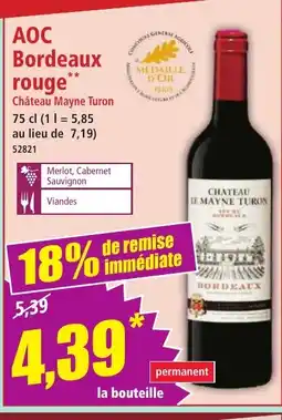 Norma AOC Bordeaux rouge offre