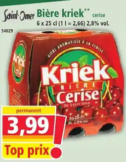 Norma SAINT OMER Bière kriek offre