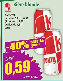 Norma K Bière blonde offre