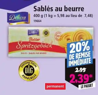 Norma DELICIA Sablés au beurre offre