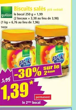 Norma GULLON Biscuits salés pick cocktail offre