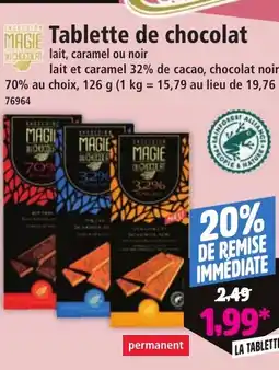 Norma Tablette de chocolat offre