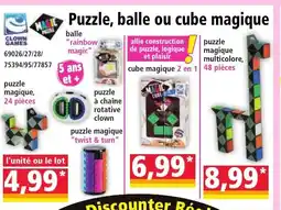 Norma Puzzle, balle ou cube magique offre