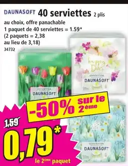 Norma DAUNASOFT 40 serviettes offre