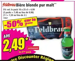 Norma FELDBRAU Bière blonde pur malt offre
