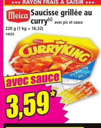 Norma MEICA Saucisse grillée au curry offre