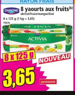 Norma DANONE 8 yaourts aux fruits offre