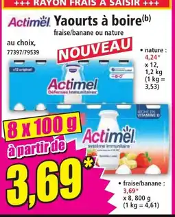 Norma ACTIMEL Yaourts a boire offre