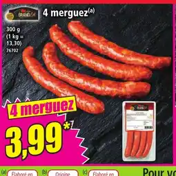 Norma 4 merguez offre