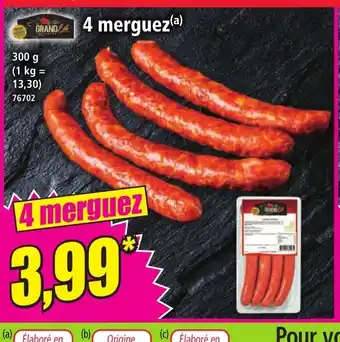 Norma 4 merguez offre