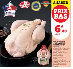 Super U Poulet fermier label rouge igp de normandie offre