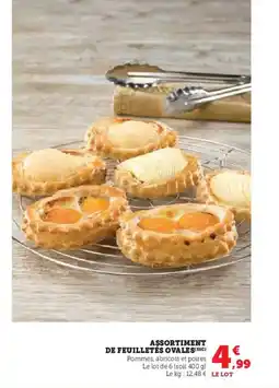 Super U Assortiment de feuilletés ovales offre
