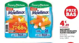 Super U FLEURY MICHON Batonnet surimi moelleux offre