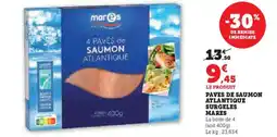 Super U MARES Paves de saumon atlantique surgeles offre