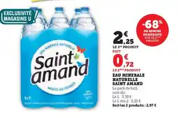 Super U SAINT AMAND Eau minerale naturalle offre