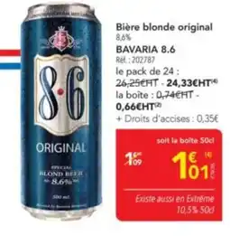 METRO BAVARIA 8.6 Bière blonde original offre