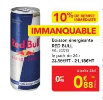 METRO RED BULL Boisson énergisante offre