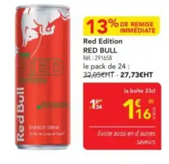 METRO RED BULL Red Edition offre
