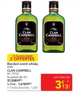 METRO CLAN CAMPBELL Blended scotch whisky offre