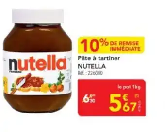 METRO NUTELLA Pâte à tartiner offre