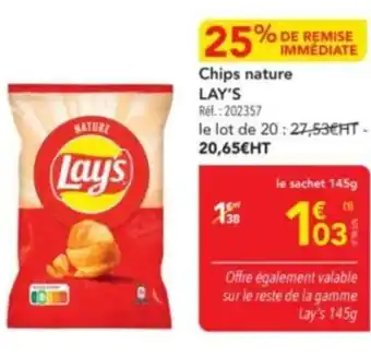 METRO LAY'S Chips nature offre