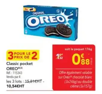METRO OREO Classic pocket offre