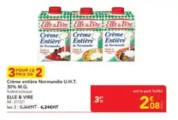 METRO Crème entière Normandie U.H.T. offre