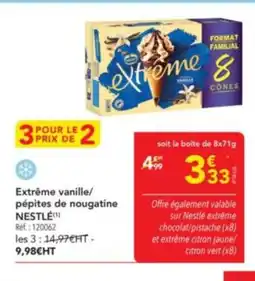 METRO NESTLÉ Extrême vanille/ pépites de nougatine offre