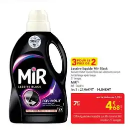 METRO MIR BLACK Lessive liquide offre