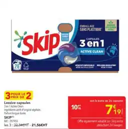 METRO SKIP Lessive capsules offre