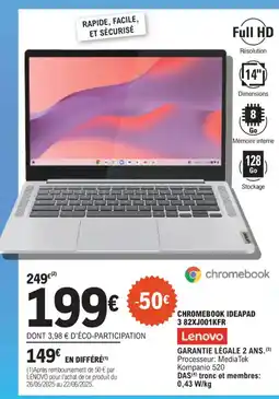 E.Leclerc LENOVO chromebook ideapad offre