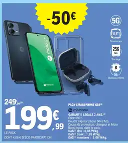 E.Leclerc MOTOROLA Pack smartphone G84 offre